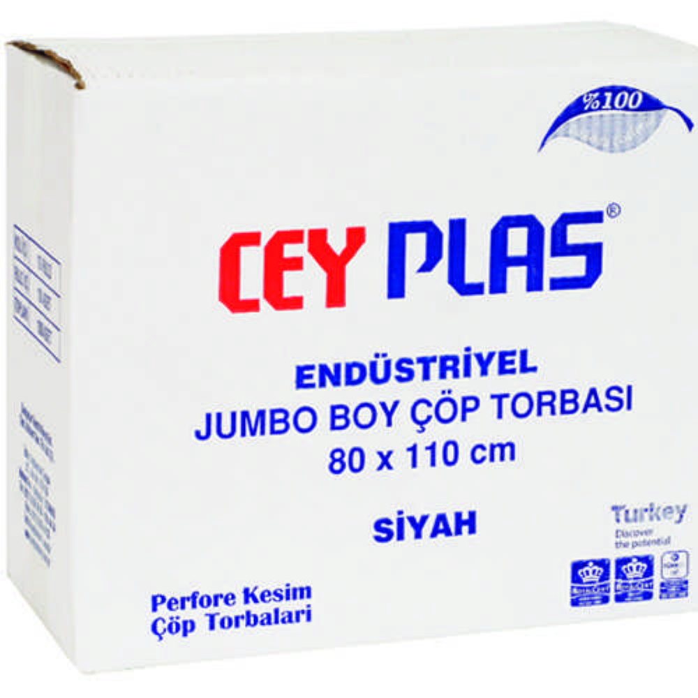 Endüstriyel Jumbo Boy (80x110 Siyah) 400 GR