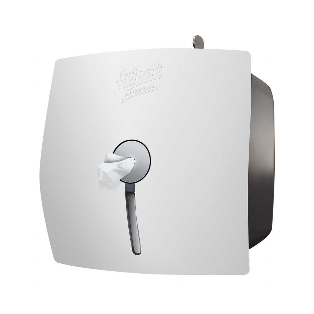 Selpak Professional Wave İçten Çekmeli Tuvalet Kağıdı Dispenseri - Beyaz