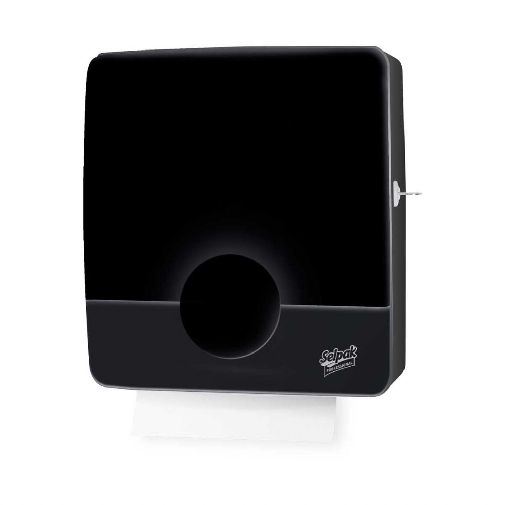Selpak Professional Touch Z Katlı Havlu Dispenseri - Siyah