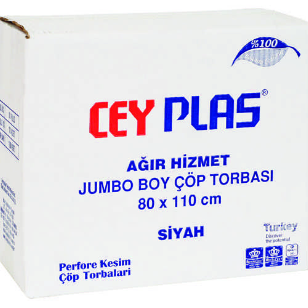 Endüstriyel Jumbo Ağır Hizmet 80x110 Siyah 800 GR