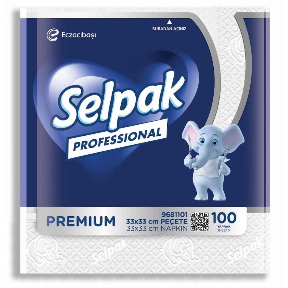 Selpak Professional Premium Peçete 33x33 cm 100lü