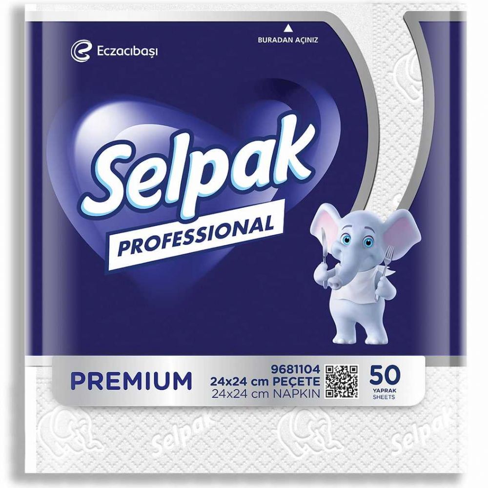 Selpak Professional Premium Mini Peçete 24x24 cm 50li